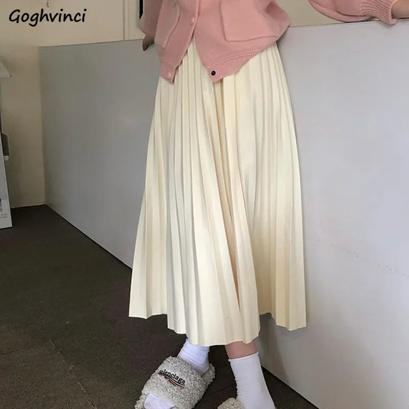 Pleated Skirts Women Tender All-match Ulzzang Daily Comfortable High Waist Schoolgirls Clothing Autumn Solid Faldas
Pleated Skirts Women Tender All-match Ulzzang Daily Comfortable High Waist Schoolgirls Clothing Autumn Solid Faldas
