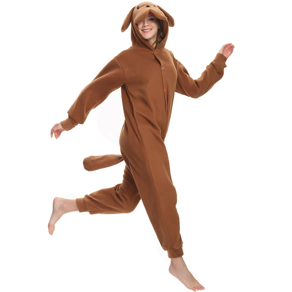 Brown Teddy Dog Kigurumi Women Animal Jumpsuit Comfortable Men Home Pajama Party Costume Anime Cosplay Onesie Birthday Gift
Brown Teddy Dog Kigurumi Women Animal Jumpsuit Comfortable Men Home Pajama Party Costume Anime Cosplay Onesie Birthday Gift