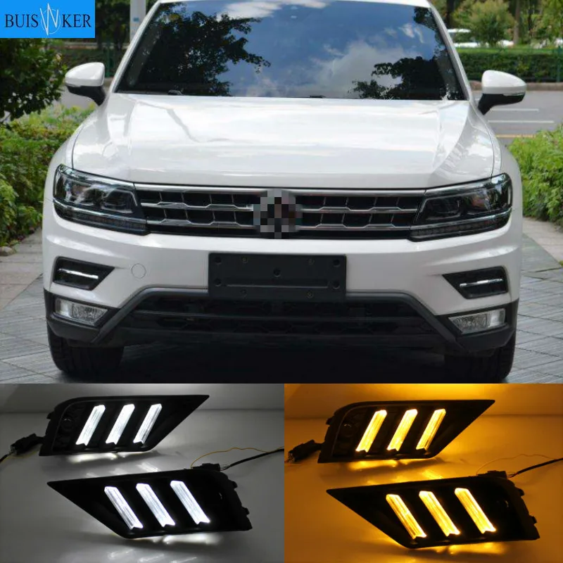 1Pair Car light for Volkswagen VW Tiguan 2017 2018 2019 DRL Daytime Running Light with Yellow Turn signal fog lamp
1Pair Car light for Volkswagen VW Tiguan 2017 2018 2019 DRL Daytime Running Light with Yellow Turn signal fog lamp