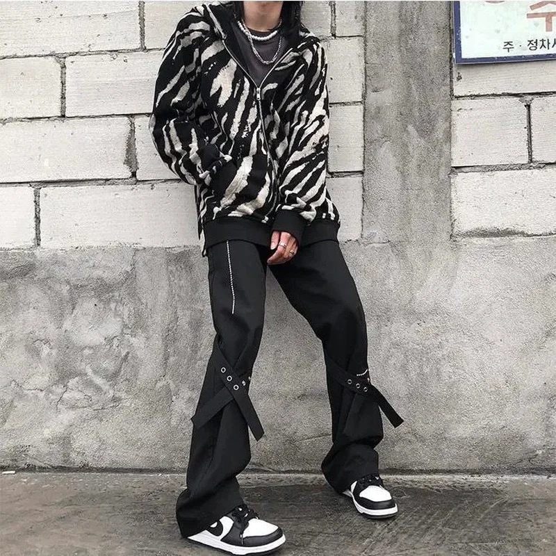 Брюки мужские повседневные в стиле хип-хоп, модные брюки-клеш в Корейском стиле, прочные джоггеры, уличная одежда, однотонные, черные, серые
Брюки мужские повседневные в стиле хип-хоп, модные брюки-клеш в Корейском стиле, прочные джоггеры, уличная одежда, однотонные, черные, серые