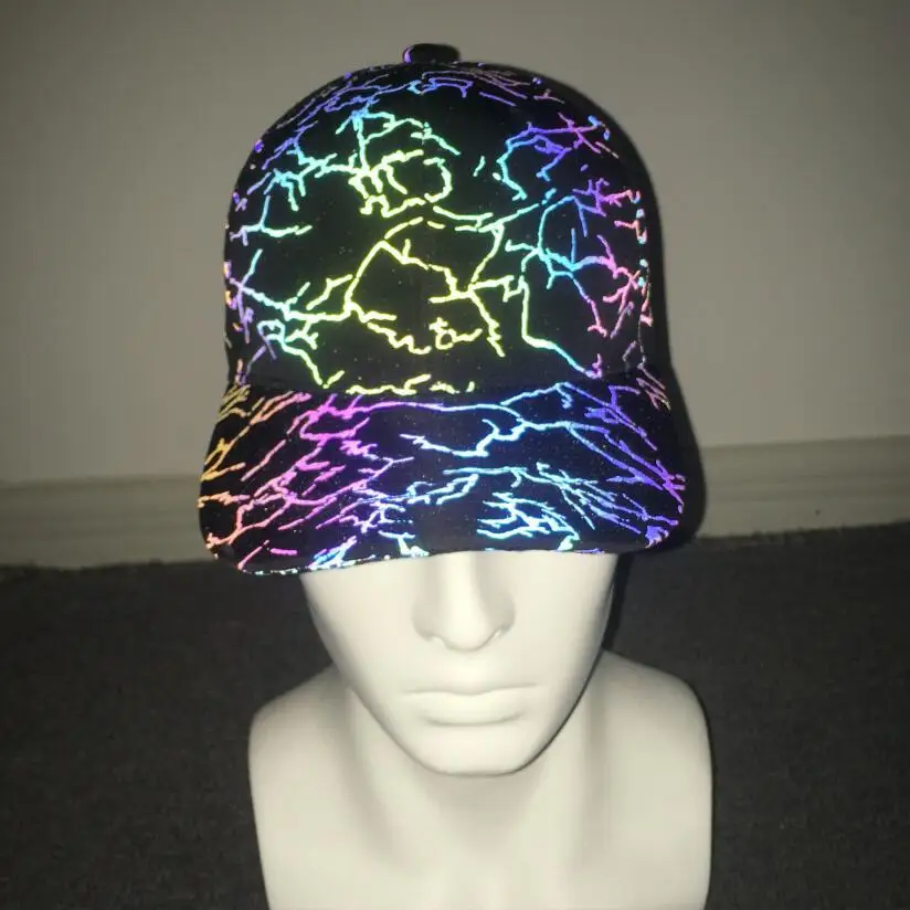Personality colorful reflective baseball cap men punk hip hop gorras women personality street style adjustable reflective hat
Personality colorful reflective baseball cap men punk hip hop gorras women personality street style adjustable reflective hat