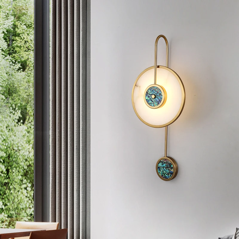 JMZM Marble Wall Light Luxury Golden Round Copper Wall Lamp Nordic Sconce For Living Room Dining Restroom Bedroom Aisle Stair
JMZM Marble Wall Light Luxury Golden Round Copper Wall Lamp Nordic Sconce For Living Room Dining Restroom Bedroom Aisle Stair