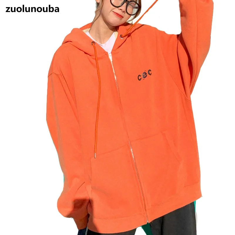 2020 Autumn And Winter Female Hooded Zipper Coat Plus Velvet Thickening Wild Loose Casual Mid-length Letter Women Sweatshirt
2020 Autumn And Winter Female Hooded Zipper Coat Plus Velvet Thickening Wild Loose Casual Mid-length Letter Women Sweatshirt