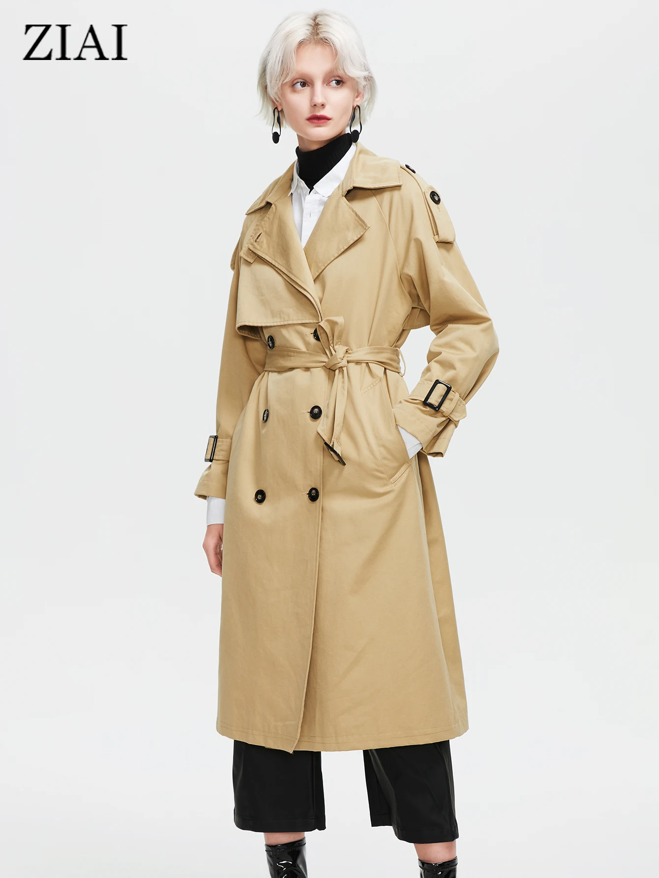 ZIAI Women's windbreaker 2022 Autumn Long Trench Coat Fashion Large Raincoat With Strap Double Breasted Women coat ZS-7275
ZIAI Women's windbreaker 2022 Autumn Long Trench Coat Fashion Large Raincoat With Strap Double Breasted Women coat ZS-7275