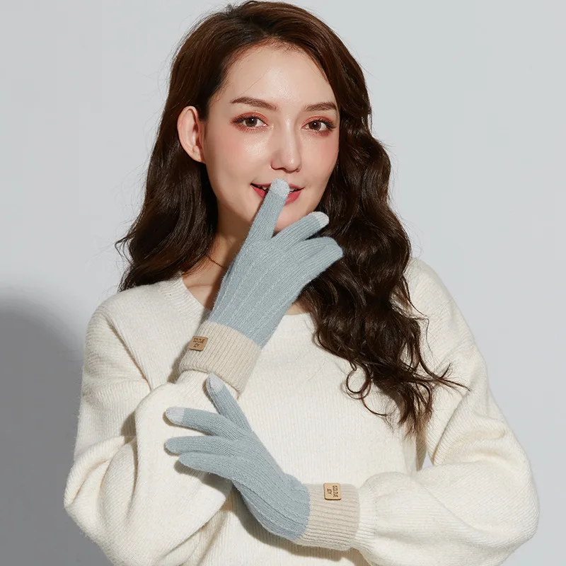 Slim Vintage Touch Screen Gloves Women Winter Full Finger Hand Warmer Faux Wool Acrylic Knitted Glove Female Young Students G026
Slim Vintage Touch Screen Gloves Women Winter Full Finger Hand Warmer Faux Wool Acrylic Knitted Glove Female Young Students G026