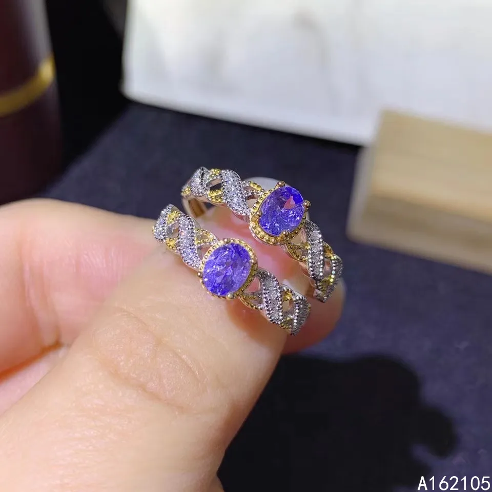 925 Pure Silver Chinese Style Natural Tanzanite Women's Luxury Classic Two Color Adjustable Gem Ring Fine Jewelry Support Detect
925 Pure Silver Chinese Style Natural Tanzanite Women's Luxury Classic Two Color Adjustable Gem Ring Fine Jewelry Support Detect