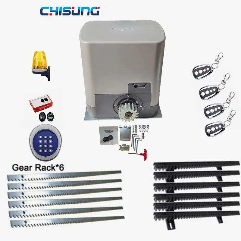 2000kg Automatic Sliding Door Gate Opener Motor With 6 gear rails Heavy Duty Electric Equipment Mechanic
2000kg Automatic Sliding Door Gate Opener Motor With 6 gear rails Heavy Duty Electric Equipment Mechanic
