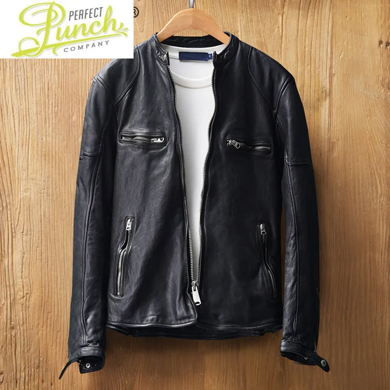 Genuine Real Leather Jacket Men 100% Sheepskin Coat Vintage Korean Slim Motorcycle Leather Jackets MG9-K9921 KJ4423
Genuine Real Leather Jacket Men 100% Sheepskin Coat Vintage Korean Slim Motorcycle Leather Jackets MG9-K9921 KJ4423
