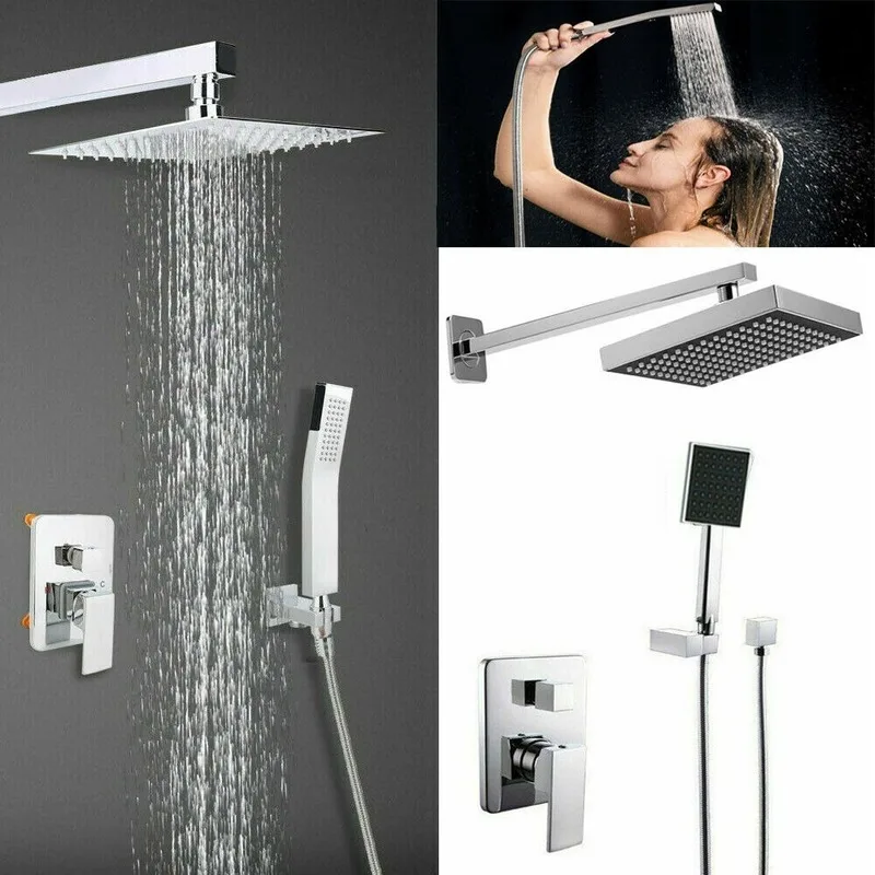 New Bathroom Stainless Steel Shower Set Household Bathtub 2-way Diverter Valve Rainwater Shower Faucet Set Handheld Spray Brush
New Bathroom Stainless Steel Shower Set Household Bathtub 2-way Diverter Valve Rainwater Shower Faucet Set Handheld Spray Brush
