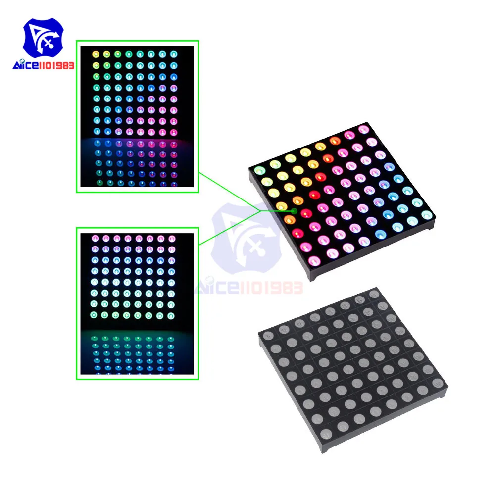 Светодиодная матрица diymore 8x8 RGB, общий анод диаметром 5 мм Светодиодная панель
Светодиодная матрица diymore 8x8 RGB, общий анод диаметром 5 мм Светодиодная панель