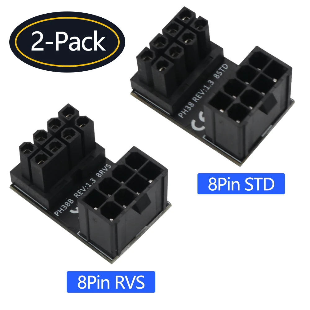 ATX 8Pin гнездо до 8pin штекер 180 градусов угловой адаптер для настольных графических карт
ATX 8Pin гнездо до 8pin штекер 180 градусов угловой адаптер для настольных графических карт