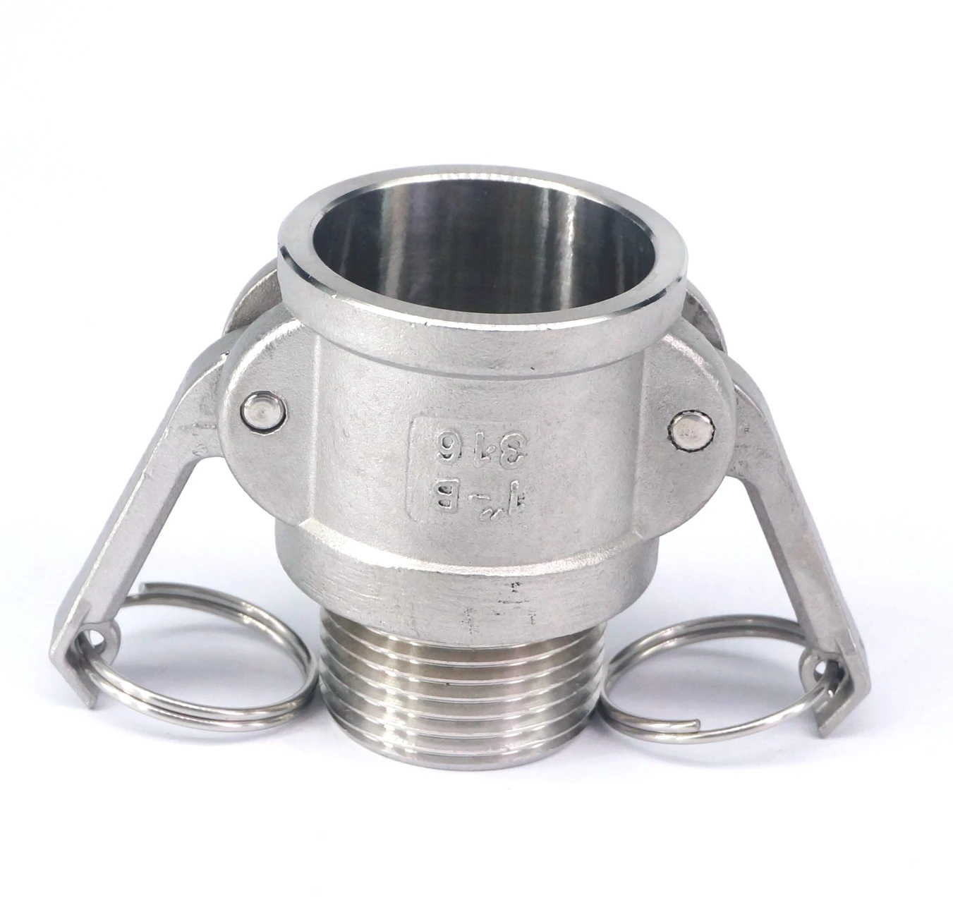 1-1/2 "наружная резьба BSP 304, тип B из нержавеющей стали, штуцер Camlock, соединительный элемент камеры и паз
1-1/2 "наружная резьба BSP 304, тип B из нержавеющей стали, штуцер Camlock, соединительный элемент камеры и паз