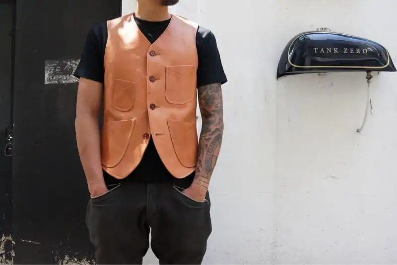 Genuine Free shipping,100% leather jacket,mens Wax oil cowhide vest.brown vintage jackets,quality slim vest,style coat
Genuine Free shipping,100% leather jacket,mens Wax oil cowhide vest.brown vintage jackets,quality slim vest,style coat