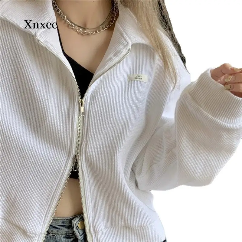 Spring and Autumn Women's White Short Jacket and Fashion Women's Spring and Autumn 2021 New All-Match Loose Top Small Baseball U
Spring and Autumn Women's White Short Jacket and Fashion Women's Spring and Autumn 2021 New All-Match Loose Top Small Baseball U