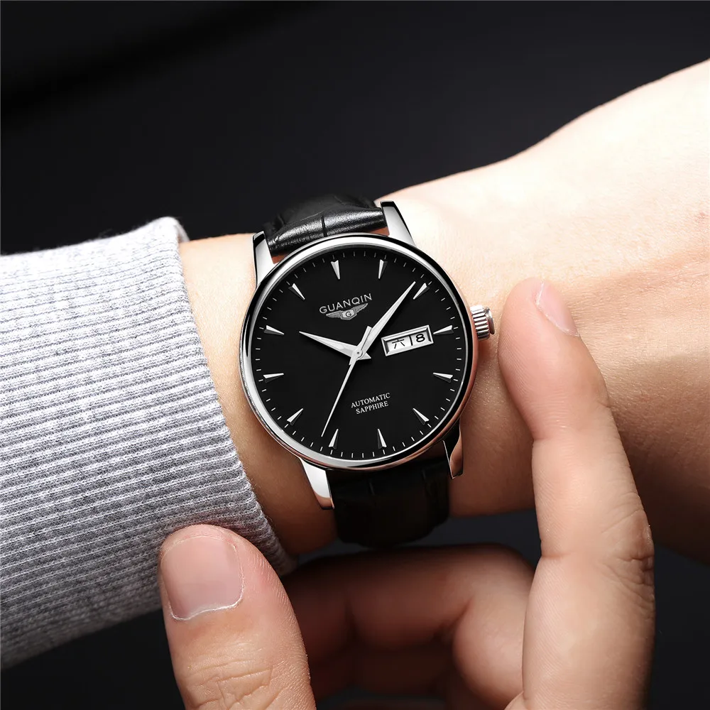 GUANQIN Men Automatic Self-Wind Mechanical Wrist Watch Business Waterproof Clock Sapphire Crystal Wristwatch Relogio Masculino
GUANQIN Men Automatic Self-Wind Mechanical Wrist Watch Business Waterproof Clock Sapphire Crystal Wristwatch Relogio Masculino