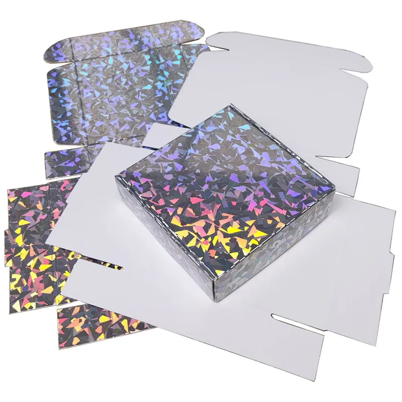 Mosaic Holographic Gift Box Reflective Silver Laser Packaging 20pcs/lot 10x10x3cm Free Shipping
Mosaic Holographic Gift Box Reflective Silver Laser Packaging 20pcs/lot 10x10x3cm Free Shipping
