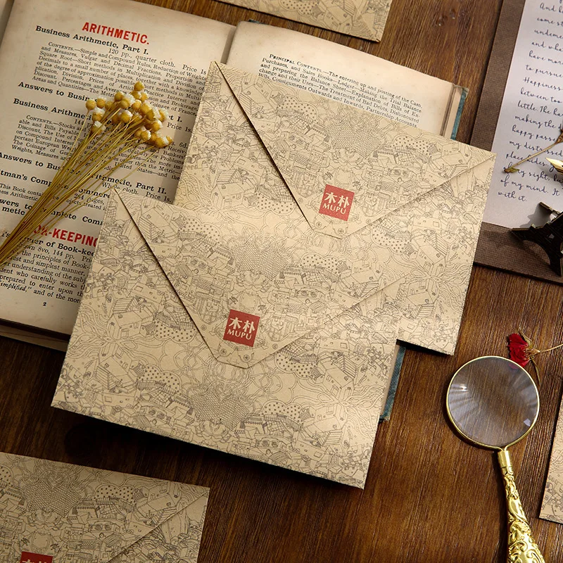 10pcs/lot Retro Vintage Kraft Paper Envelope Retro Architectural Pattern Postcard Greeting Card Cover Gift Envelope
10pcs/lot Retro Vintage Kraft Paper Envelope Retro Architectural Pattern Postcard Greeting Card Cover Gift Envelope