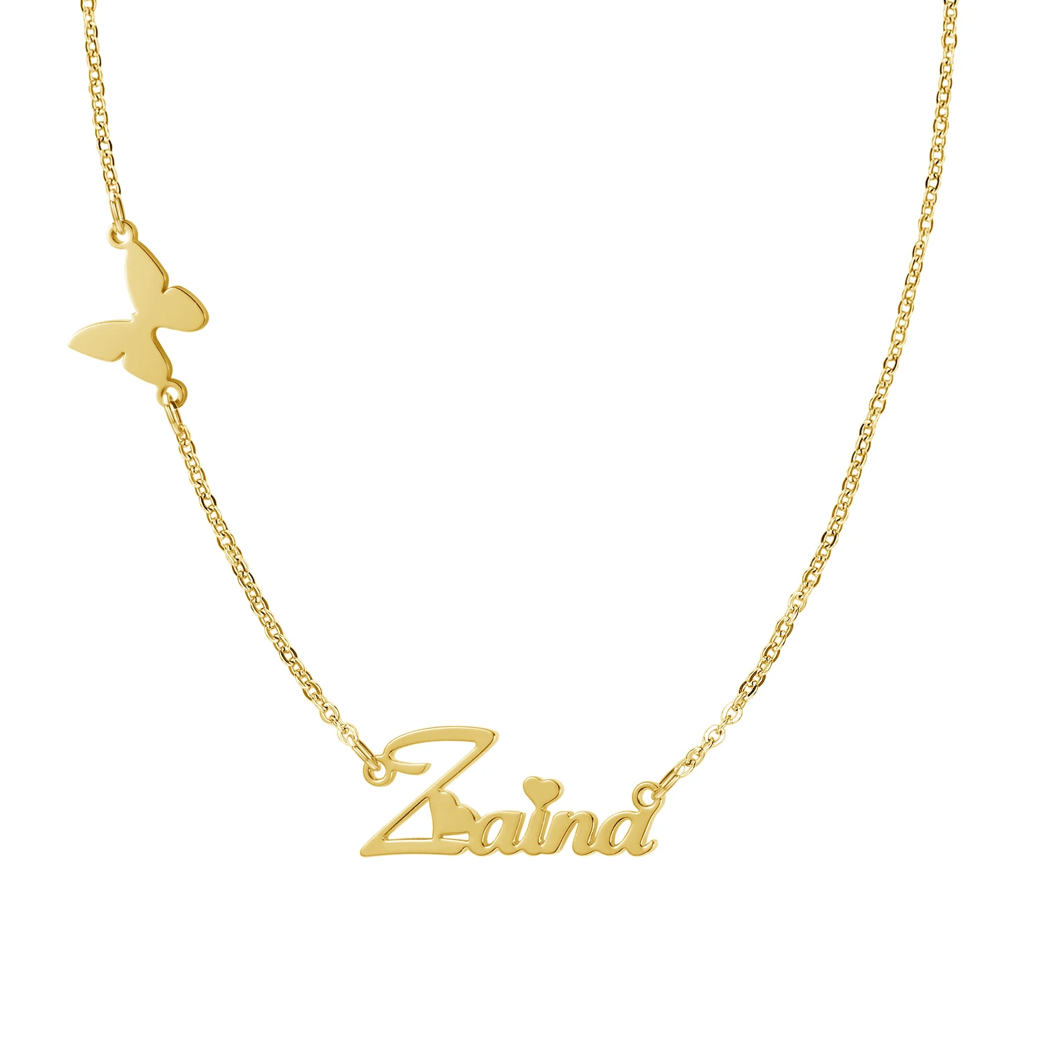 Custome Name Necklace Butterfly Necklace Pendant For Girlfriend 18k Gold Stainless Steel Plated Lovers Friends Birthday Gifts
Custome Name Necklace Butterfly Necklace Pendant For Girlfriend 18k Gold Stainless Steel Plated Lovers Friends Birthday Gifts