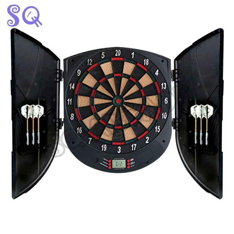 Arcade automatic scoring electronic dart board professional training game bar office entertainment dart machine
Arcade automatic scoring electronic dart board professional training game bar office entertainment dart machine