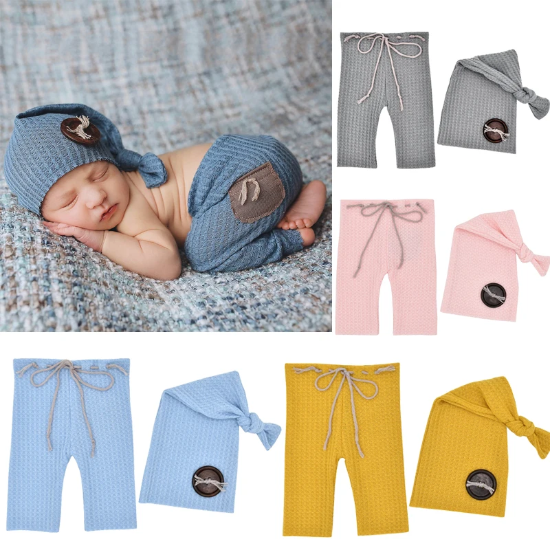 2pcs/set Newborn Baby Pants Hat Set Photography Props Suit Handmade Knit Clothing Costumes Infant Photo Shooting Outfits
2pcs/set Newborn Baby Pants Hat Set Photography Props Suit Handmade Knit Clothing Costumes Infant Photo Shooting Outfits