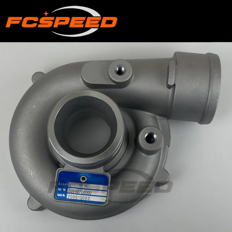 Turbo compressor housing K14 53149886000 53149706000 for VW T3 Transporter TD JX 52Kw 1984-1992
Turbo compressor housing K14 53149886000 53149706000 for VW T3 Transporter TD JX 52Kw 1984-1992