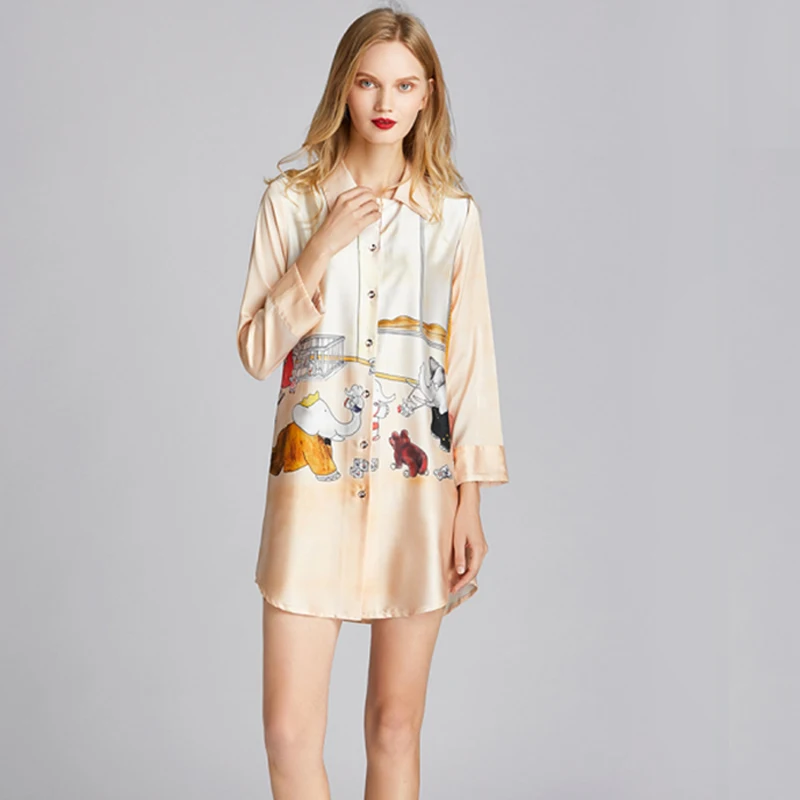 New Women Nightwear Button Ladies Sleepwear Summer Dress Night Shirts High Quality Soft Satin Silk Camisola Size M L XL Material
New Women Nightwear Button Ladies Sleepwear Summer Dress Night Shirts High Quality Soft Satin Silk Camisola Size M L XL Material