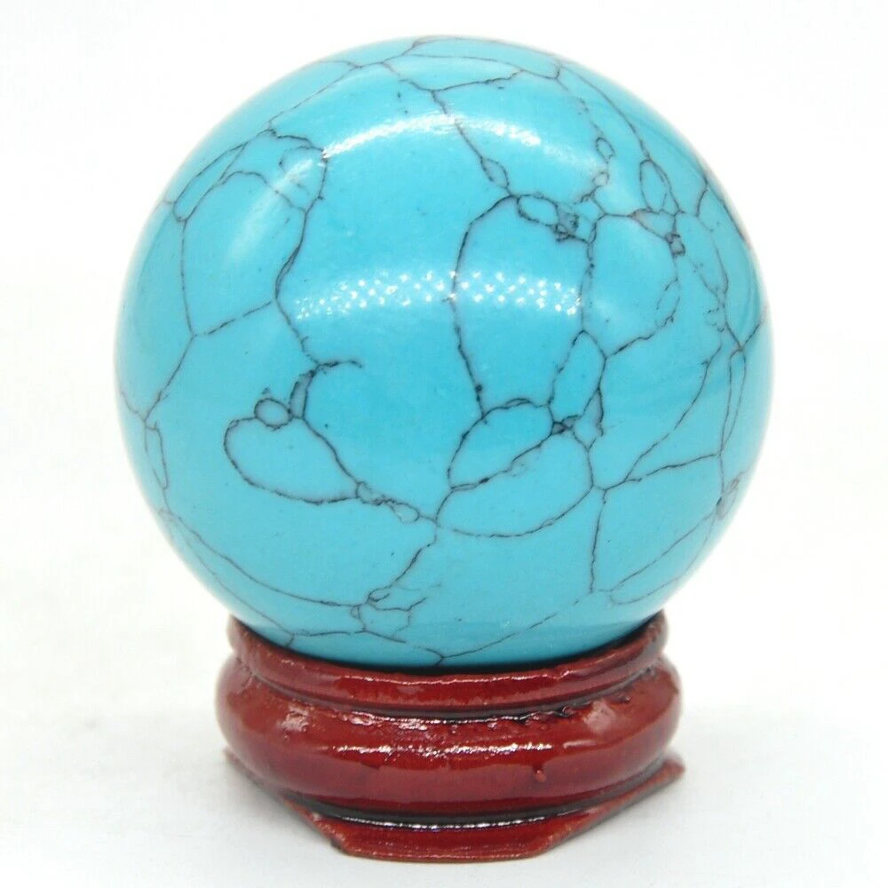 40mm Green Howlite Turquoise Crystal Healing Reiki Gemstone Shpere Massage Ball Decoration With Stand
40mm Green Howlite Turquoise Crystal Healing Reiki Gemstone Shpere Massage Ball Decoration With Stand