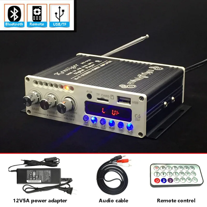 Bluetooth-усилитель дистанционного управления KENTIGER HY-V10 с USB, TF, FM-радио, AUX вход, усилитель для домашней карты, 12 В постоянного тока
Bluetooth-усилитель дистанционного управления KENTIGER HY-V10 с USB, TF, FM-радио, AUX вход, усилитель для домашней карты, 12 В постоянного тока