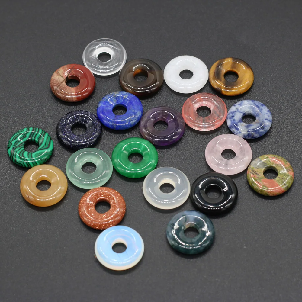 Fashion 18mm gogo donut natural stone beads For Jewelry Making Necklace Pendant Earrings Charm accessories 5pcs
Fashion 18mm gogo donut natural stone beads For Jewelry Making Necklace Pendant Earrings Charm accessories 5pcs