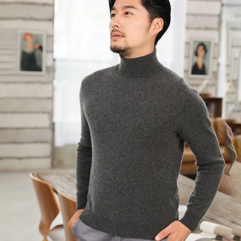 High-Grade New Autumn 100% Cashmere Knitted Turtleneck Sweaters Winter Fashion Clothing Men's Solid Color Slim Fit Men Pullover
High-Grade New Autumn 100% Cashmere Knitted Turtleneck Sweaters Winter Fashion Clothing Men's Solid Color Slim Fit Men Pullover
