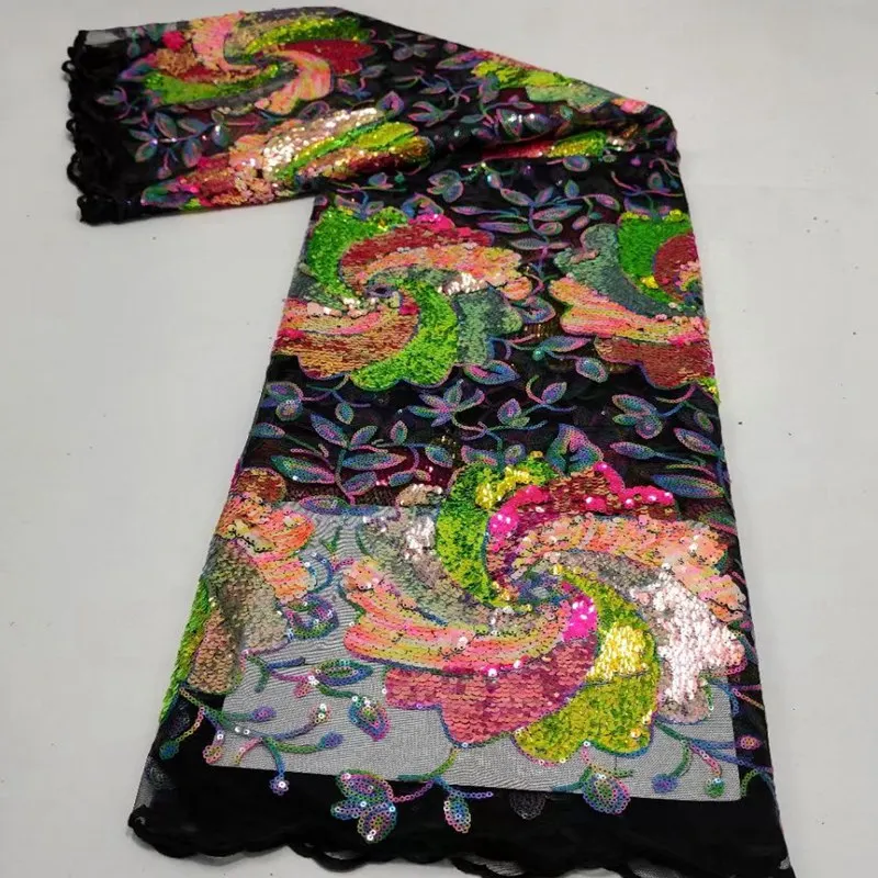 Tulle Lace Fabric With Sequins 2021 High Quality Nigerian Colorful Lace French Lace Fabric For Wedding Party TS9493
Tulle Lace Fabric With Sequins 2021 High Quality Nigerian Colorful Lace French Lace Fabric For Wedding Party TS9493
