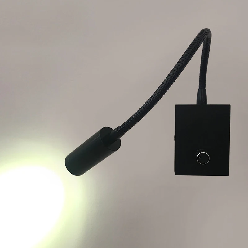 LED Wall Lamps with Switch 3W 220V Modern Reading Bedroom Bedside Lamp Aluminum Black Flexible 360 Degree Rotating Wall Light
LED Wall Lamps with Switch 3W 220V Modern Reading Bedroom Bedside Lamp Aluminum Black Flexible 360 Degree Rotating Wall Light
