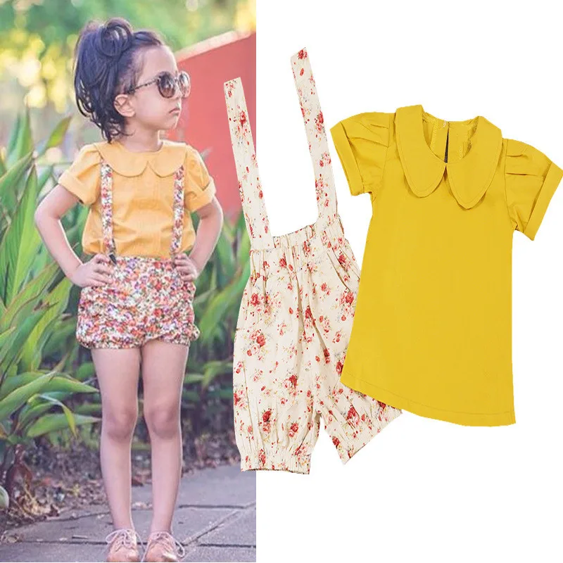 2021 New Summer Girls Sets Fashion Girls Outfits 2pcs Tshirt+Shorts Baby Girl Clothes Floral Infant Baby Girl Clothes
2021 New Summer Girls Sets Fashion Girls Outfits 2pcs Tshirt+Shorts Baby Girl Clothes Floral Infant Baby Girl Clothes