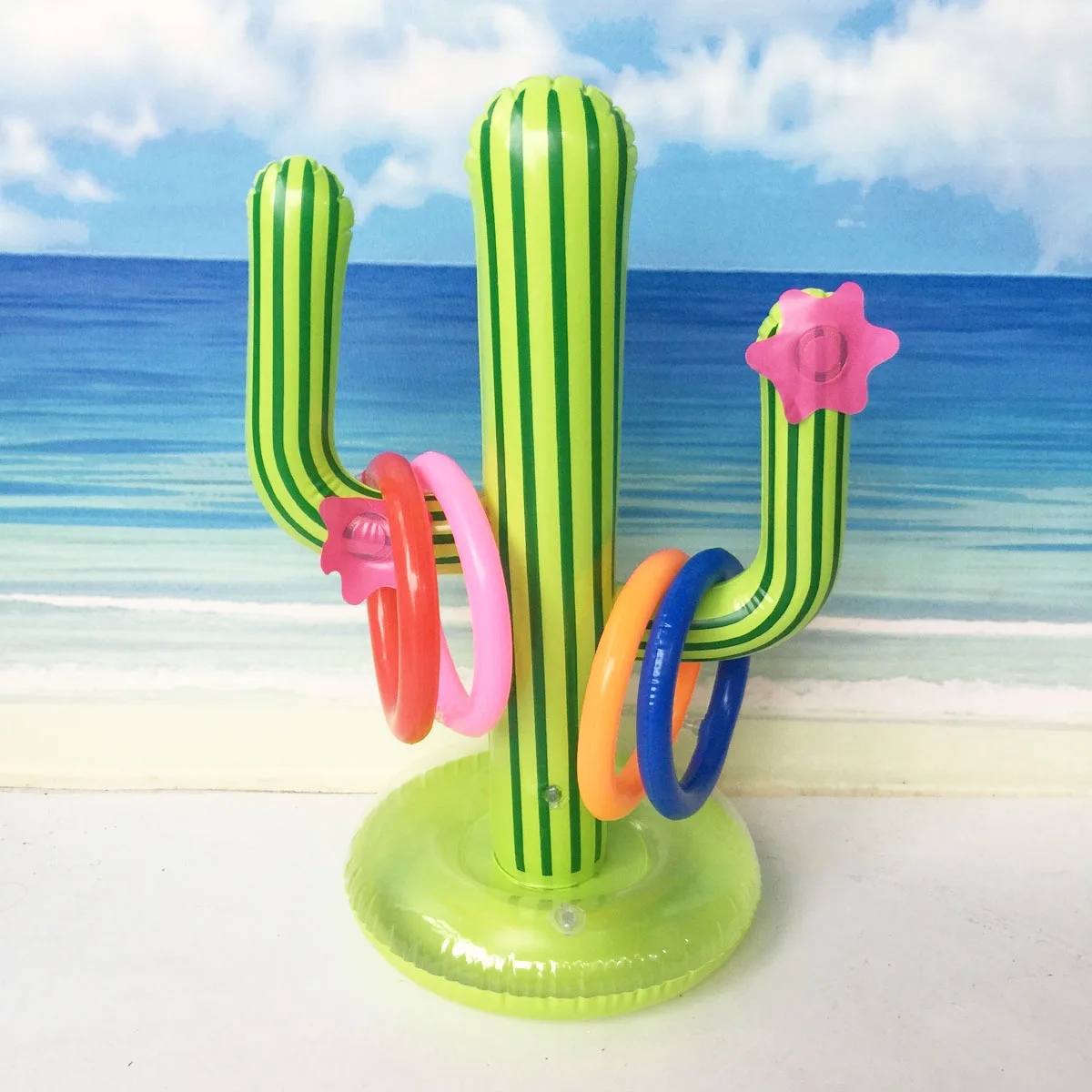 Cactus Swimming Pool Ring Toss Games Inflatable Pool Toys With 4 Ring Summer Family Outdoor Party Game
Cactus Swimming Pool Ring Toss Games Inflatable Pool Toys With 4 Ring Summer Family Outdoor Party Game