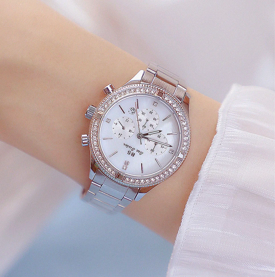 BS New Full Diamond Women's Watch Crystal Ladies Bracelet Wrist Watches Clock relojes Quartz ladies watches for womenB090135
BS New Full Diamond Women's Watch Crystal Ladies Bracelet Wrist Watches Clock relojes Quartz ladies watches for womenB090135