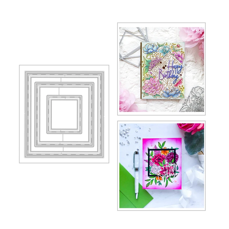 Layering Metal Cutting Dies and Scrapbooking For Paper Making Lace Floral Square Border Lace Embossing Card Frame Craft
Layering Metal Cutting Dies and Scrapbooking For Paper Making Lace Floral Square Border Lace Embossing Card Frame Craft