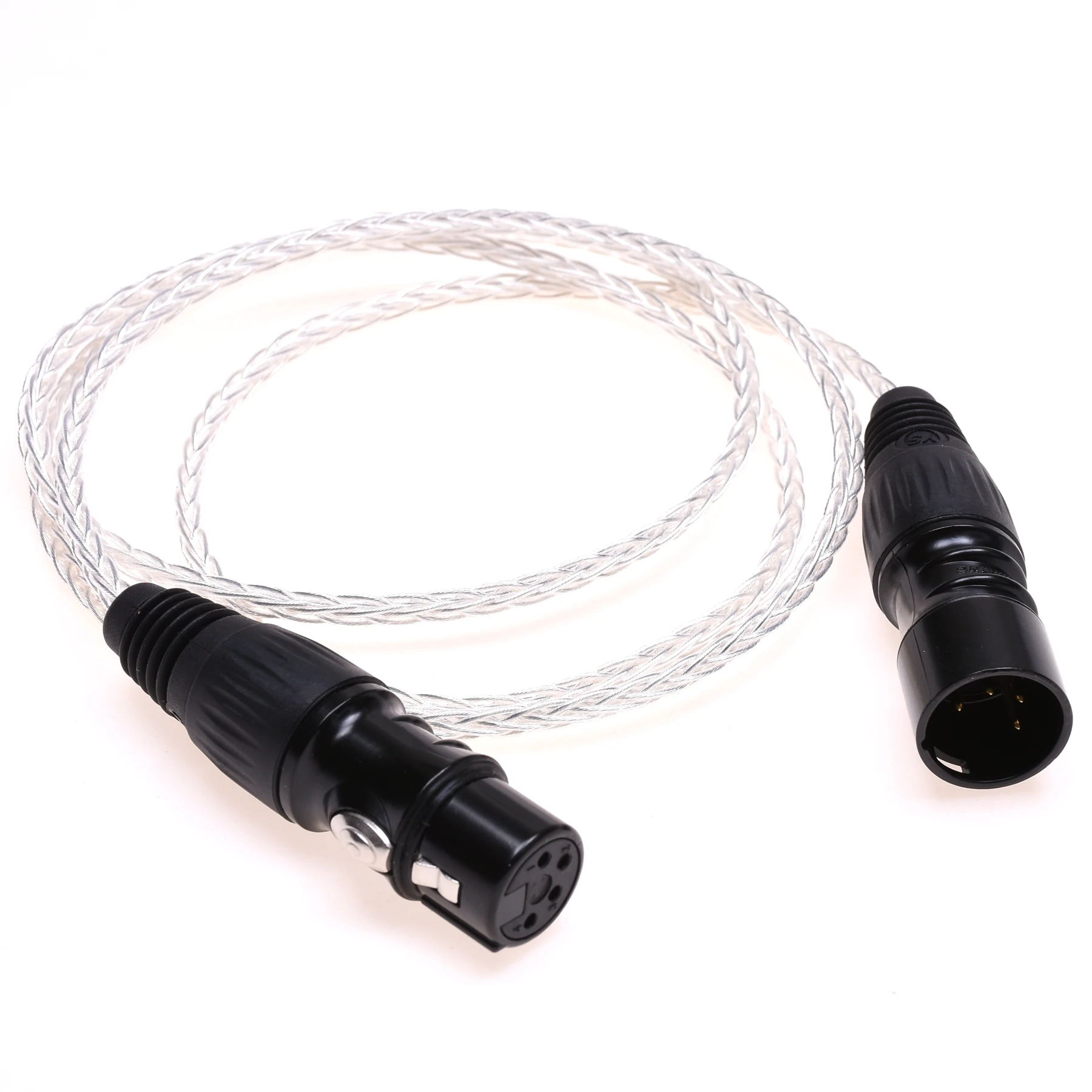 4-контактный XLR-папа на XLR-мама, сбалансированный аудиоадаптер, 8-ядерный посеребренный удлинительный кабель для наушников Hi-Fi
4-контактный XLR-папа на XLR-мама, сбалансированный аудиоадаптер, 8-ядерный посеребренный удлинительный кабель для наушников Hi-Fi