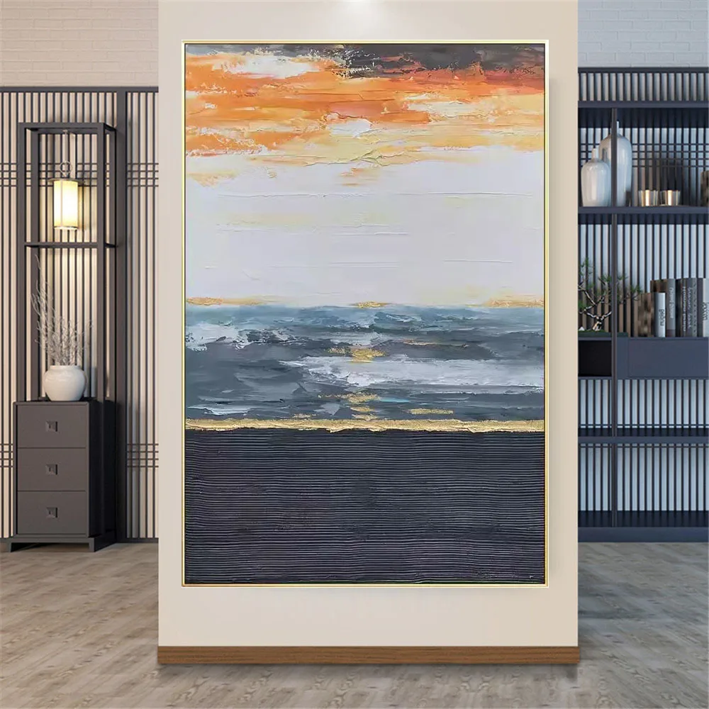 Hand-Painted Oil Painting Abstract Gold Foil Canvas Paintings Modern Wall Paint For Living Room Aisle Scandinavian Home Decor
Hand-Painted Oil Painting Abstract Gold Foil Canvas Paintings Modern Wall Paint For Living Room Aisle Scandinavian Home Decor
