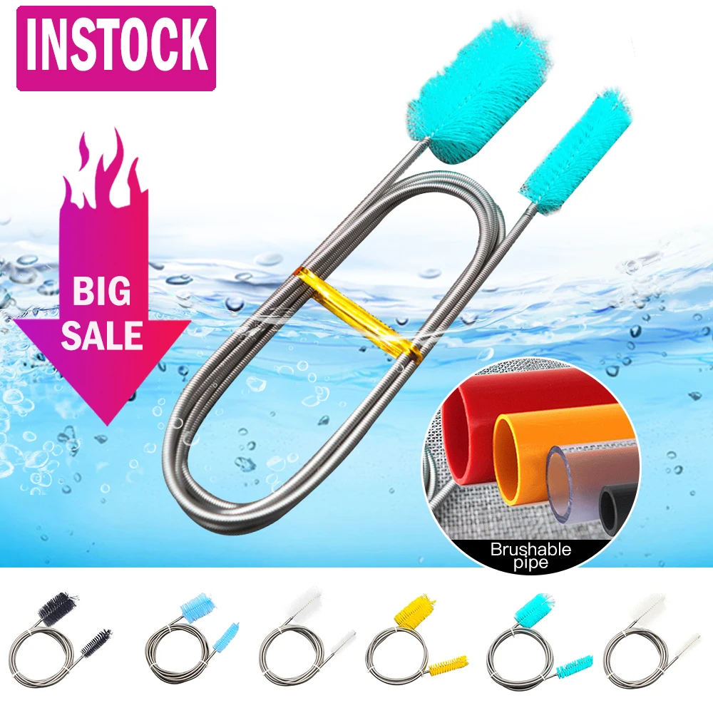 Stainless Steel Tube Cleaning Brush Single End Flexible Aquarium Fish Tank Filter Pump Hose Pipe Brushes Cleaner
Stainless Steel Tube Cleaning Brush Single End Flexible Aquarium Fish Tank Filter Pump Hose Pipe Brushes Cleaner