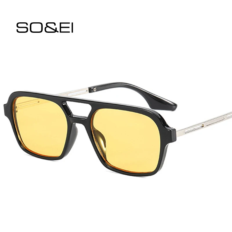 SO&EI Retro Rectangle Sunglasses Women Fashion Candy Color Lens Eyewear Men Outdoor Driving Shades UV400 Square Sun Glasses
SO&EI Retro Rectangle Sunglasses Women Fashion Candy Color Lens Eyewear Men Outdoor Driving Shades UV400 Square Sun Glasses