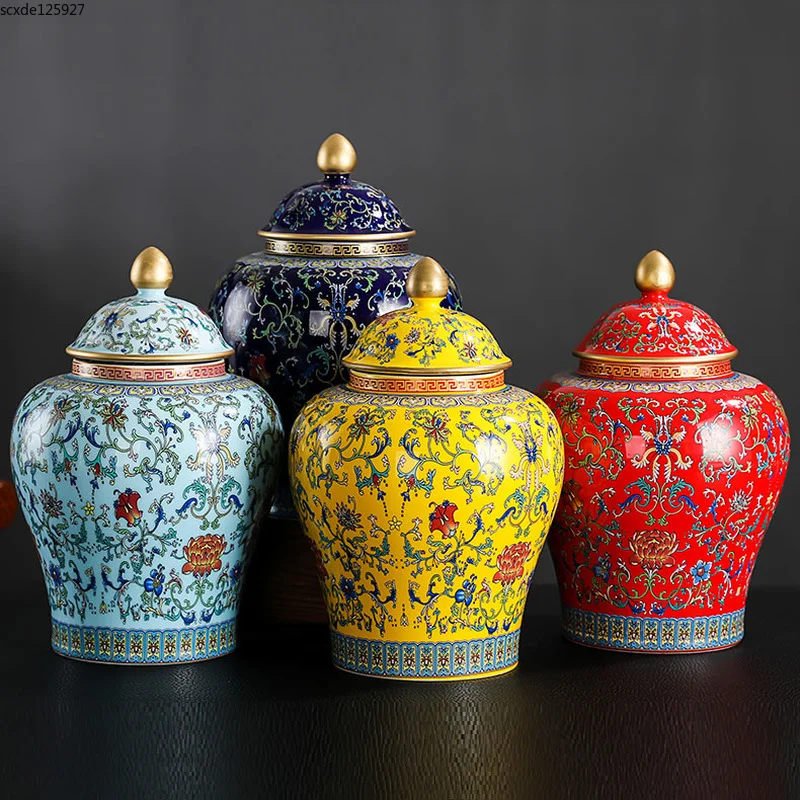 European-style ceramic coffee tea pot enamel large sealed storage pot hand-painted color pattern general jar art home decoration
European-style ceramic coffee tea pot enamel large sealed storage pot hand-painted color pattern general jar art home decoration
