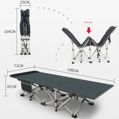 190cm single portable folding bed office siesta bed recliner home portable camping bed outdoor camping beach bed backpacker
190cm single portable folding bed office siesta bed recliner home portable camping bed outdoor camping beach bed backpacker