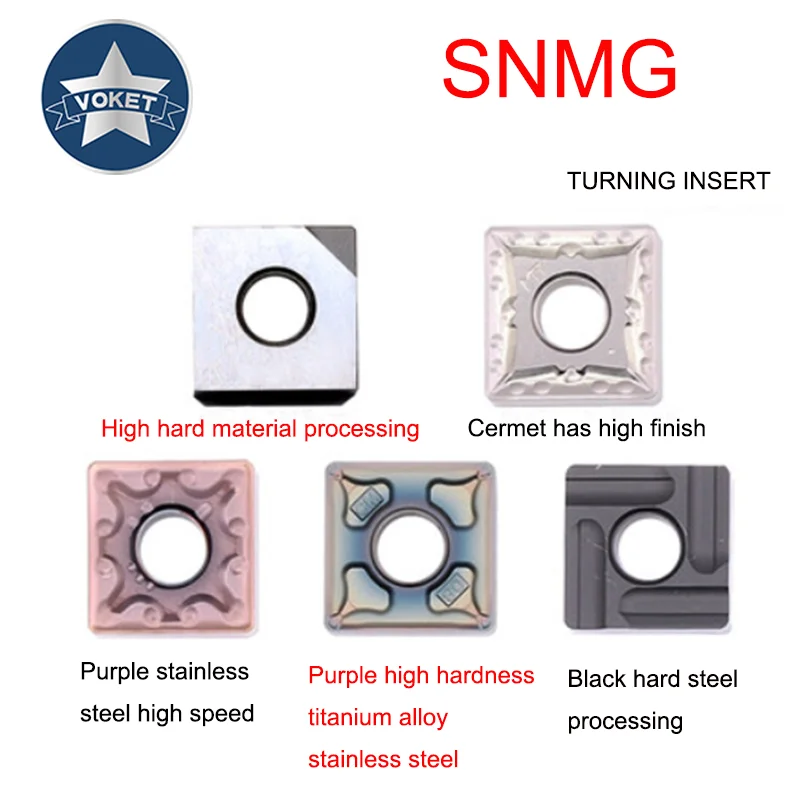 CNC turning blade SNMG 120408-MA stainless steel blade heat-resistant alloy copper and aluminum machining round turning blade
CNC turning blade SNMG 120408-MA stainless steel blade heat-resistant alloy copper and aluminum machining round turning blade