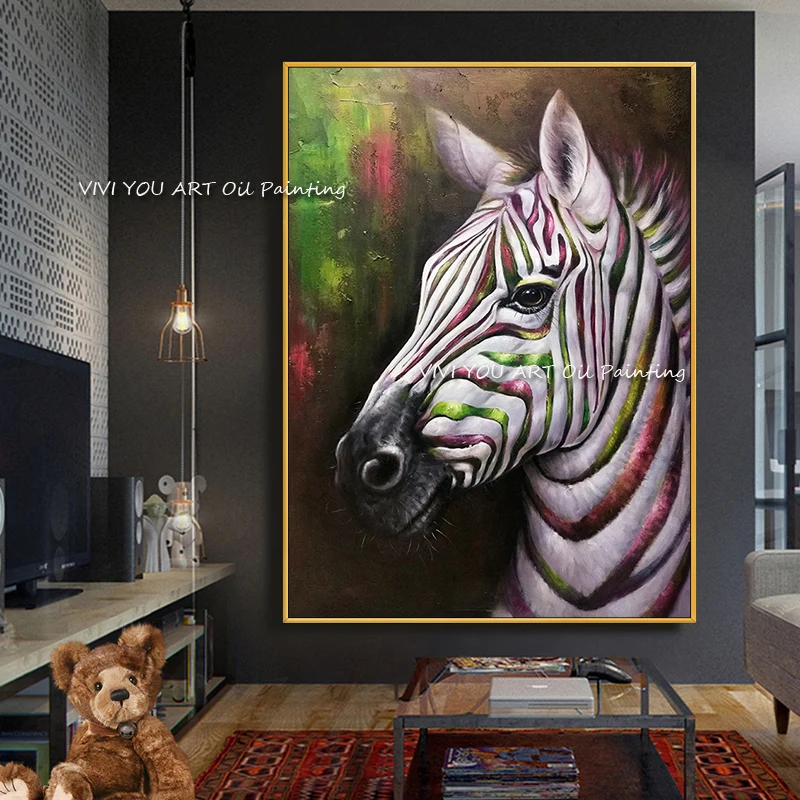 Fashion Modern Abstract Animals Zebra Poster Handmade Oil Painting On Canvas Picture Wall Art for Living Room Home Decor 
Fashion Modern Abstract Animals Zebra Poster Handmade Oil Painting On Canvas Picture Wall Art for Living Room Home Decor