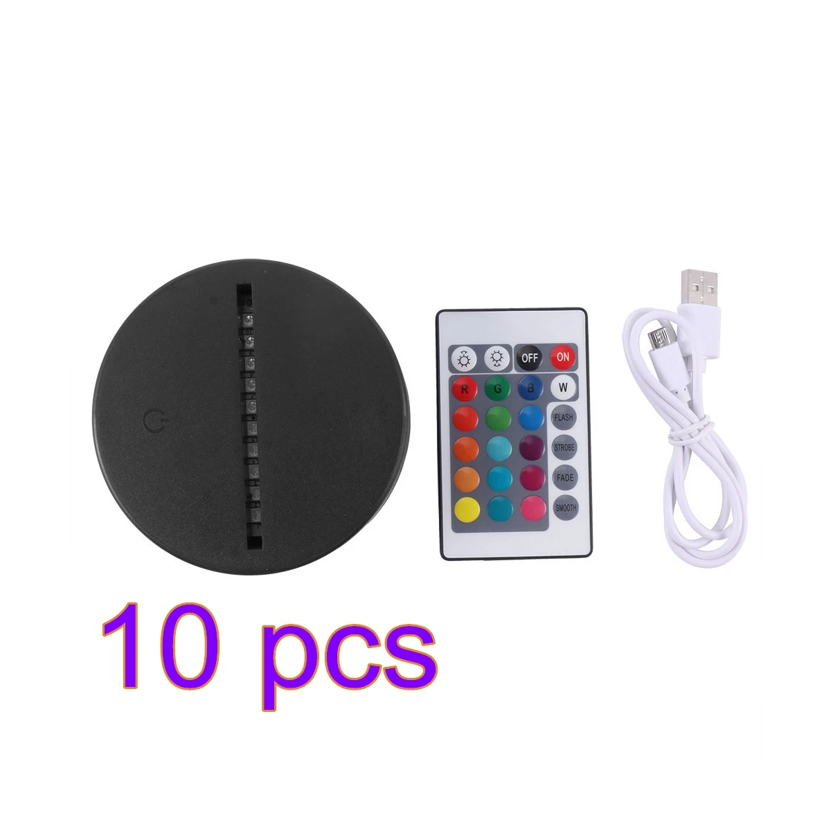 5/10/15PCS USB Cable Touch 3D LED Light Holder Lamp Base Night Light Replacement 7 Color Colorful Light Bases Table Decor Holder
5/10/15PCS USB Cable Touch 3D LED Light Holder Lamp Base Night Light Replacement 7 Color Colorful Light Bases Table Decor Holder