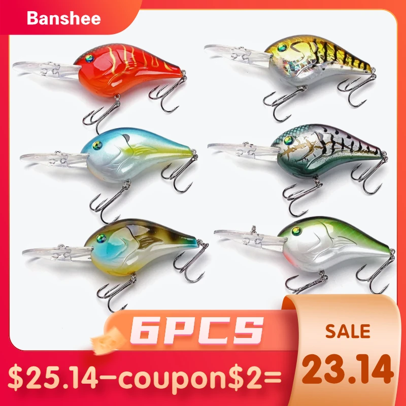 Banshee 6 шт./лот 75 мм 24 г VC02 рыболовная жесткая приманка Chub круглая Щука Walleye Bass глубокое погружение Crankbait воблеры набор наживки
Banshee 6 шт./лот 75 мм 24 г VC02 рыболовная жесткая приманка Chub круглая Щука Walleye Bass глубокое погружение Crankbait воблеры набор наживки