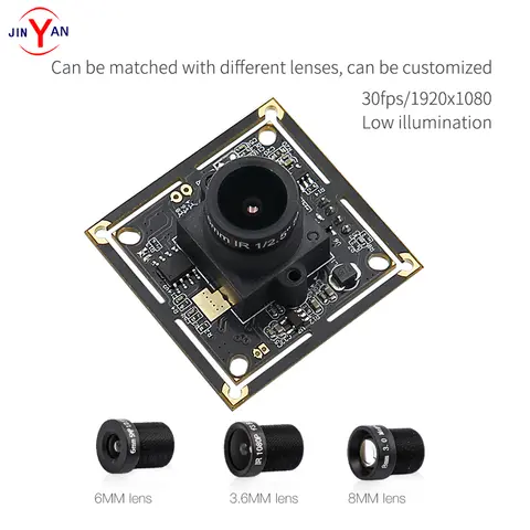 2 Megapixel HD H.264 1920*1080 Camera Module SONY IMX290  0.001Lux Starlight Low illumination USB2.0 Webcam MJPEG YUY2 PCBA