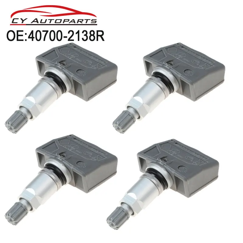 4PCS 407002138R Tire Pressure Monitoring System TPMS For Nissan Infiniti 8200086582 433Mhz
4PCS 407002138R Tire Pressure Monitoring System TPMS For Nissan Infiniti 8200086582 433Mhz