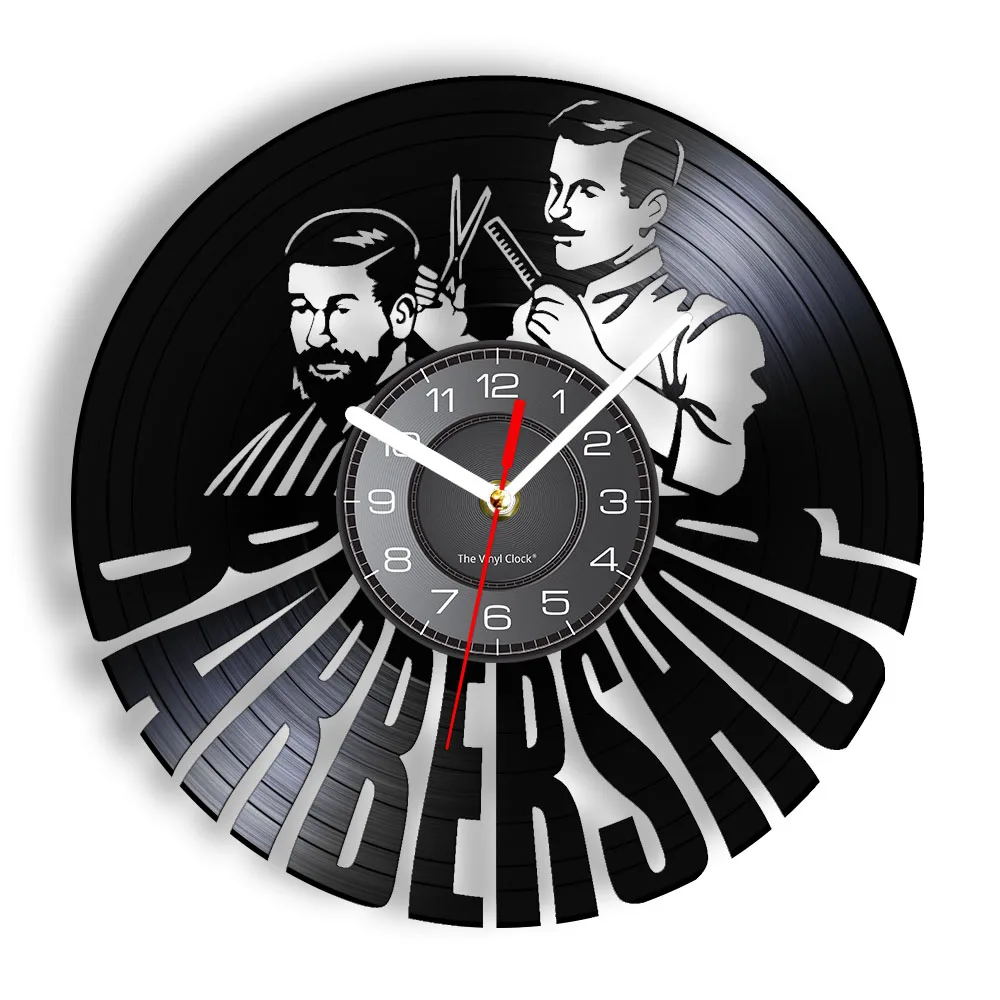 Hair Salon Barber Shop Inspired Vinyl Record Wall Clock Hipster Mancave Decor Hairstylist Longplay Album Vinyl Disk Crafts Clock
Hair Salon Barber Shop Inspired Vinyl Record Wall Clock Hipster Mancave Decor Hairstylist Longplay Album Vinyl Disk Crafts Clock