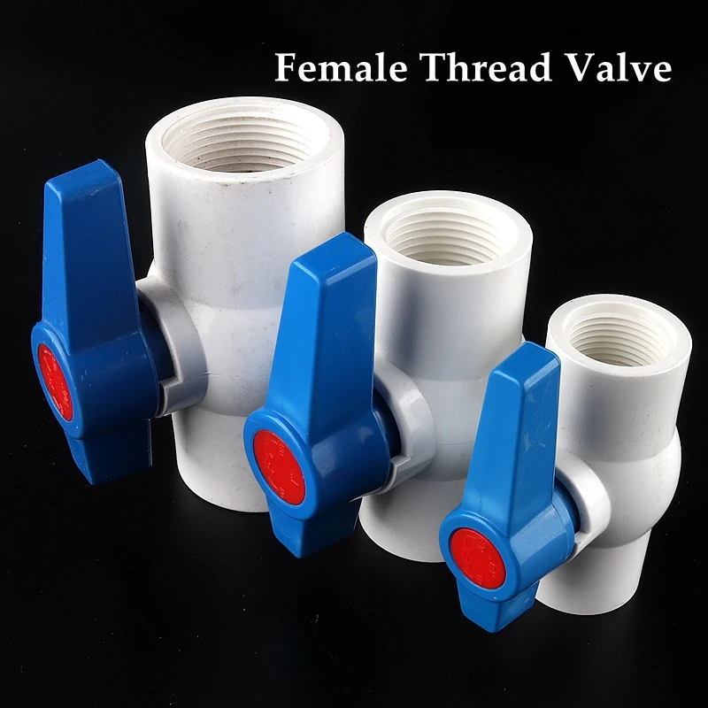 1/2"~2” Female Thread PVC Pipe Ball Valves Socket Water Irrigation System Drain Tube Quick Valve Water Pipe Connector Fittings
1/2"~2” Female Thread PVC Pipe Ball Valves Socket Water Irrigation System Drain Tube Quick Valve Water Pipe Connector Fittings